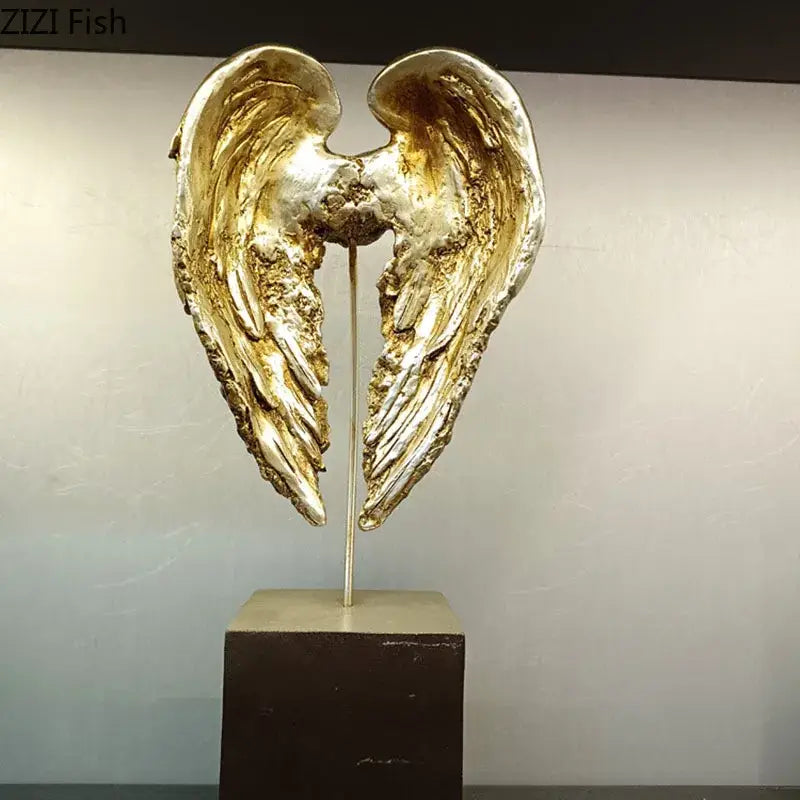 DecorBites™ Angel Wings Sculpture Desk Ornament Home Decor Statue Aesthetic Artwrok