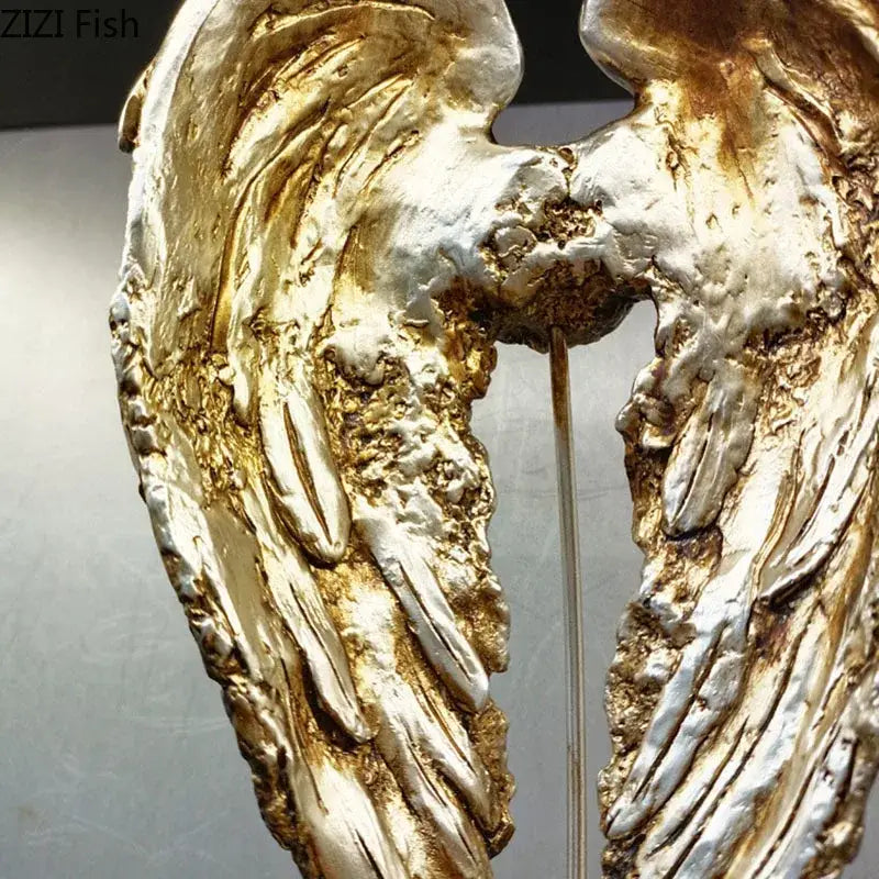 DecorBites™ Angel Wings Sculpture Desk Ornament Home Decor Statue Aesthetic Artwrok