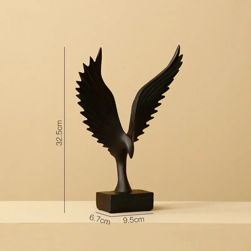 DecorBites™ Angel Wings Sculpture: Nordic Modern Abstract Resin Home Decor Artware