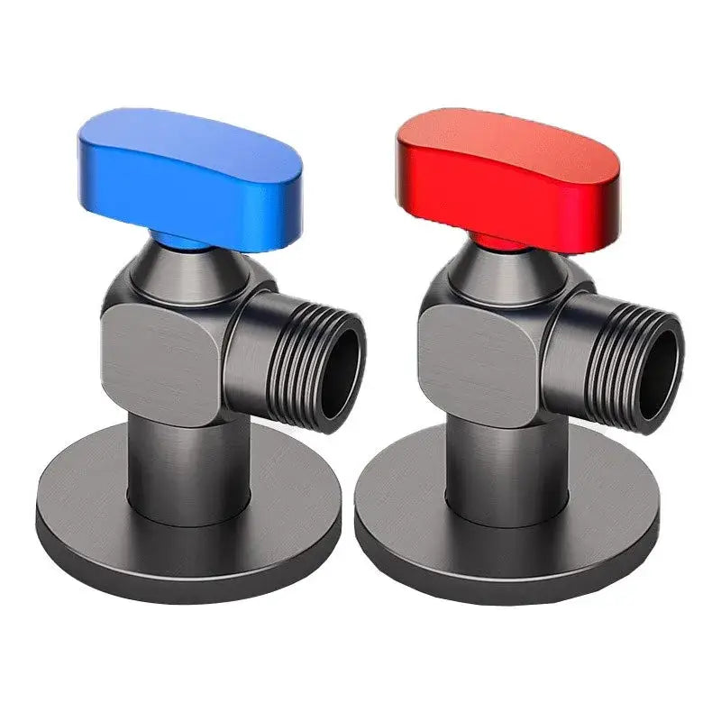DecorBites™ Angle Valve: Wall Mounted Water Volume Toilet Inlet One Out, Cold Hot.