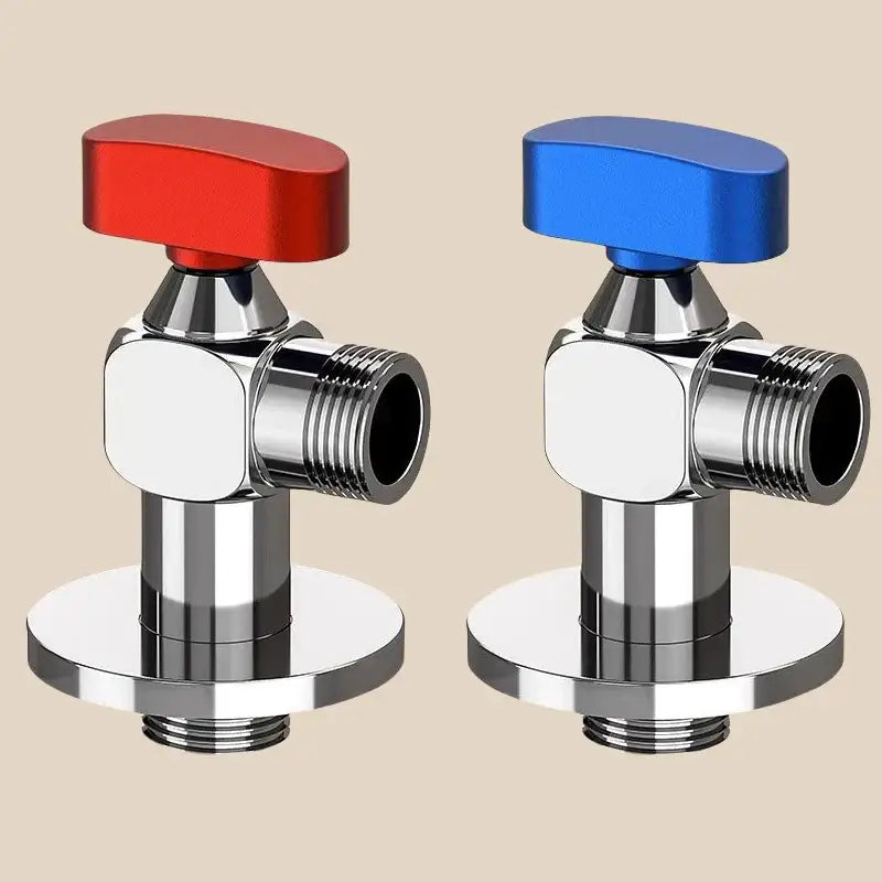 DecorBites™ Angle Valve: Wall Mounted Water Volume Toilet Inlet One Out, Cold Hot.