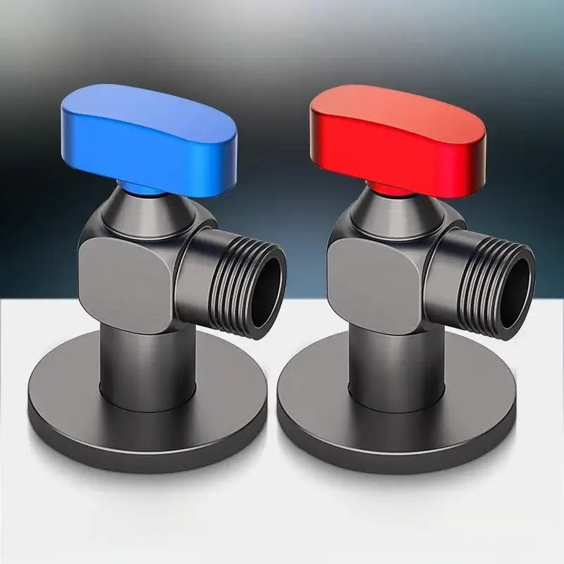 DecorBites™ Angle Valve: Wall Mounted Water Volume Toilet Inlet One Out, Cold Hot.