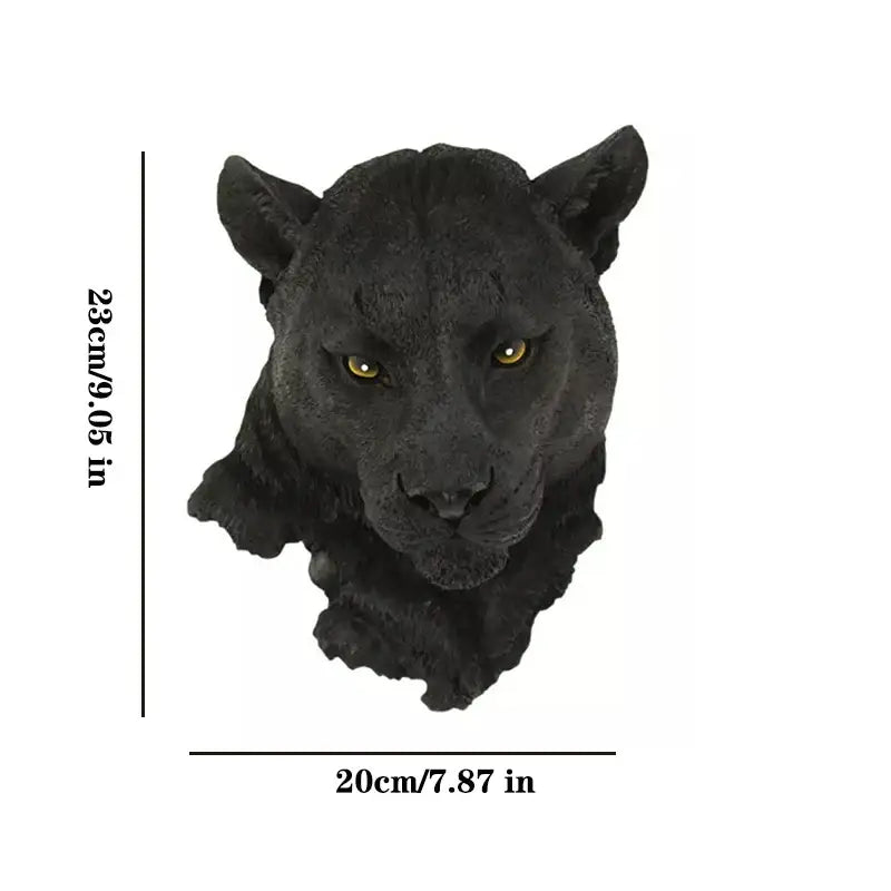 DecorBites™ Animal Head Wall Hanger: Decorative Resin Wildlife Hook Rack Statue
