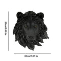 DecorBites™ Animal Head Wall Hanger: Decorative Resin Wildlife Hook Rack Statue
