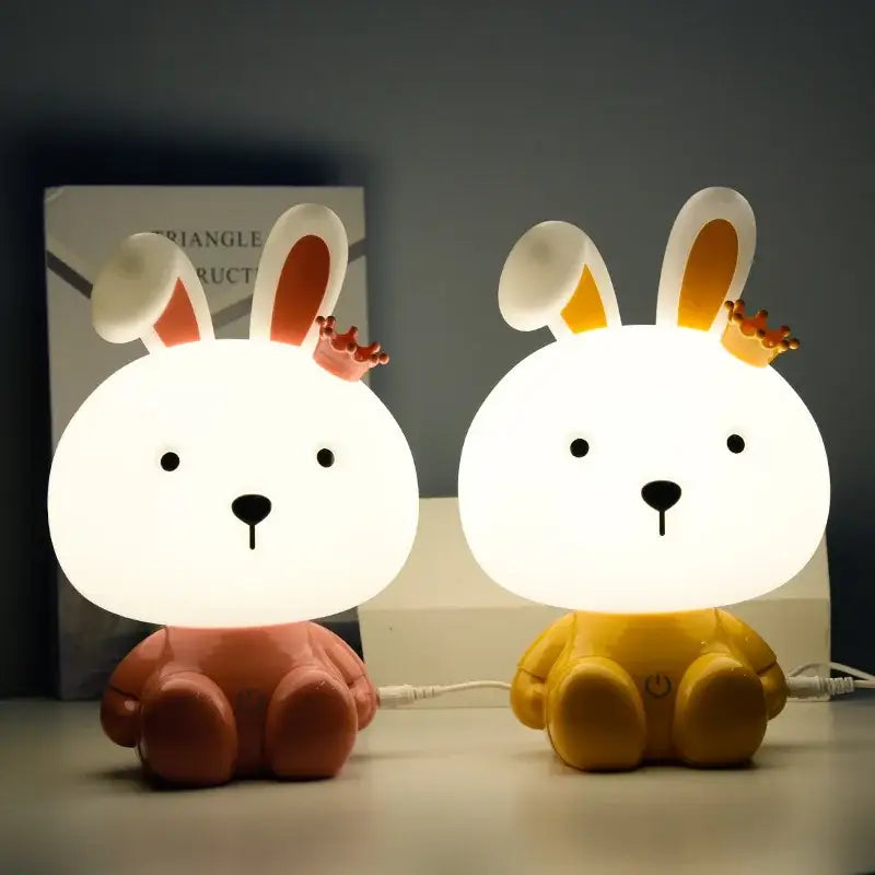 DecorBites™ Animal Light: Bear Rabbit LED Night Light for Bedroom Decoration & Baby Gift