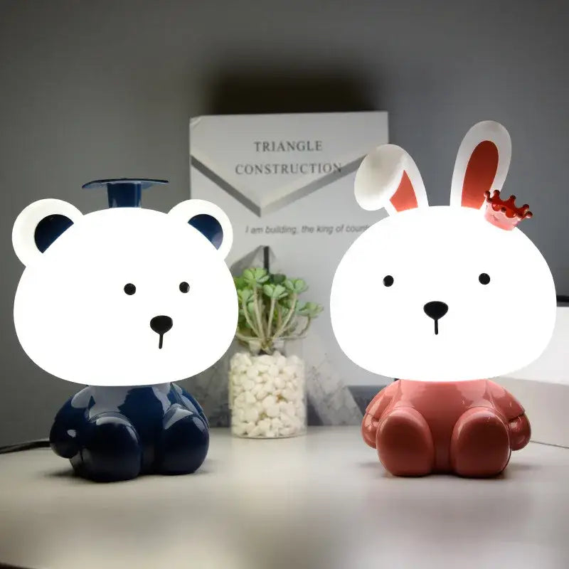 DecorBites™ Animal Light: Bear Rabbit LED Night Light for Bedroom Decoration & Baby Gift