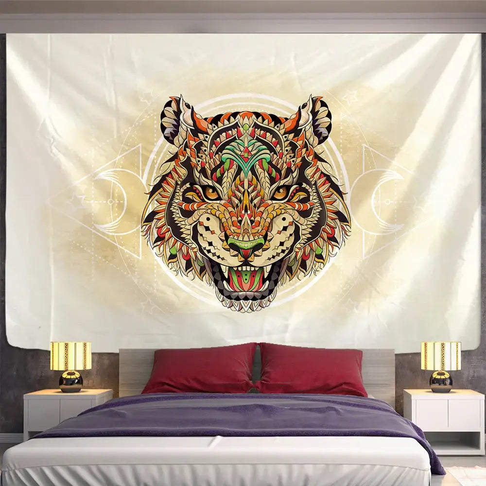 DecorBites™ Animal Mandala Tapestry Wall Hanging Mat Beach Towel Blanket