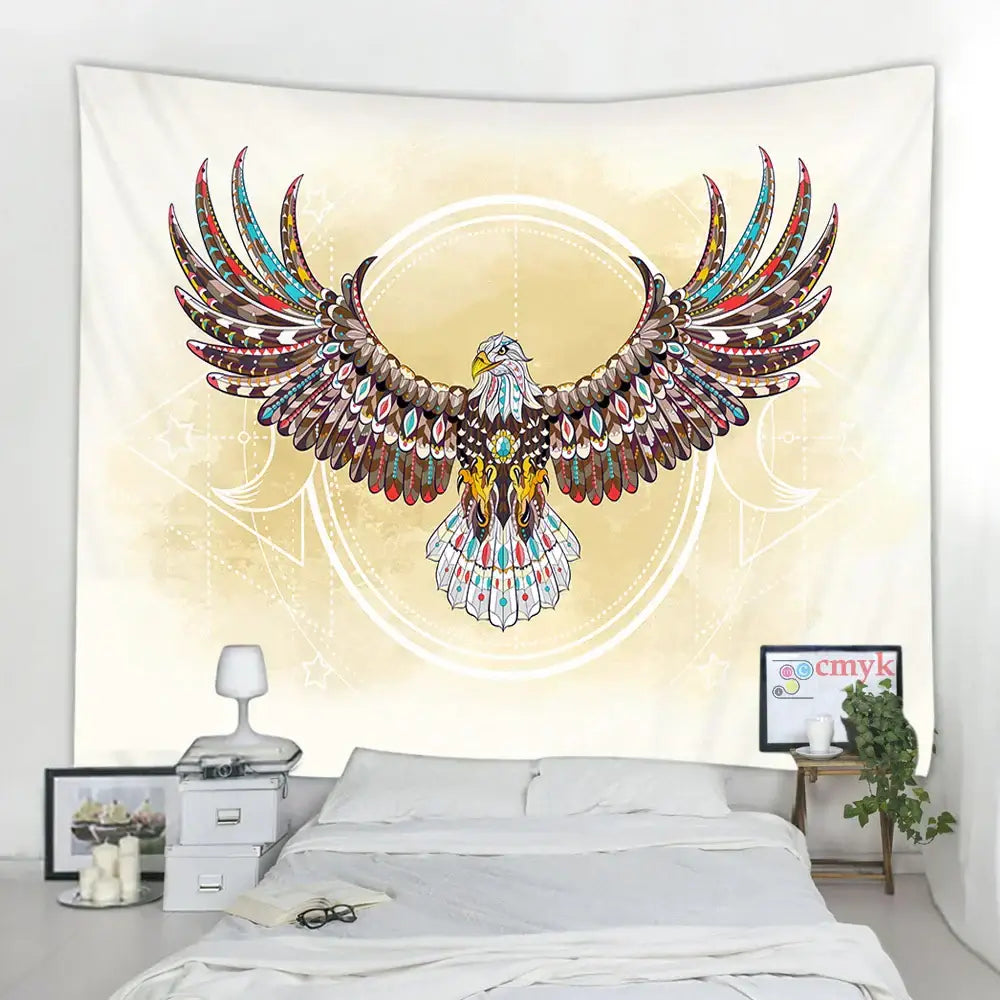 DecorBites™ Animal Mandala Tapestry Wall Hanging Mat Beach Towel Blanket