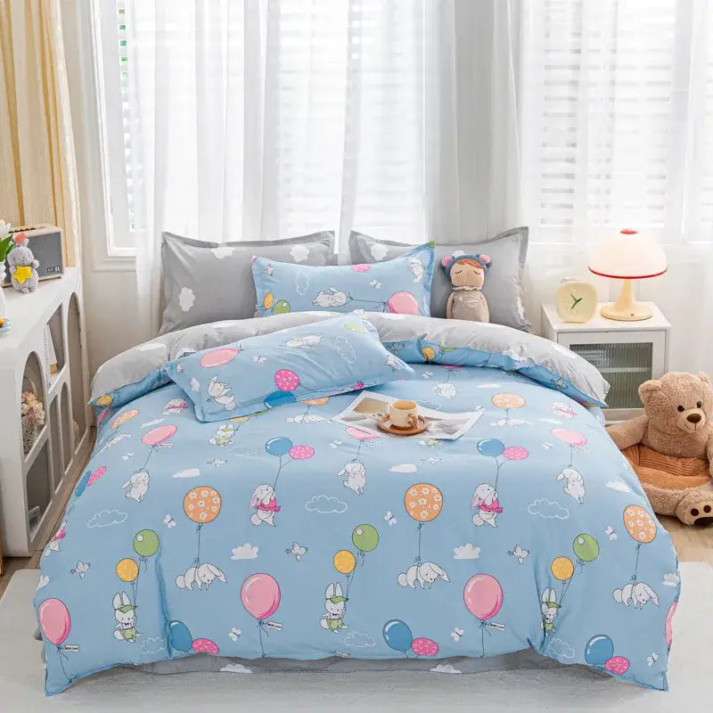 DecorBites™ Animal Pattern Bedding Set - King/Queen Size Quilt Set for Comfortable Home.