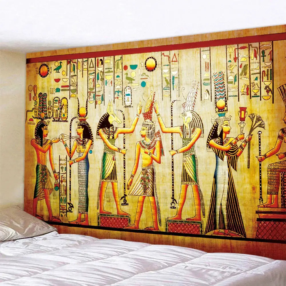 DecorBites™ Animal Psychedelic Tapestry: Hippie Bohemian Home Decor Yoga Mat for Living Room & Bedroom