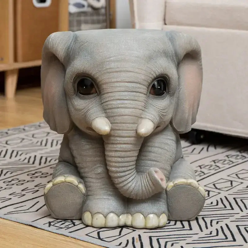 DecorBites™ Animal Resin Sculpture Footstool Seat - Creative Cartoon Statue Chair Stool