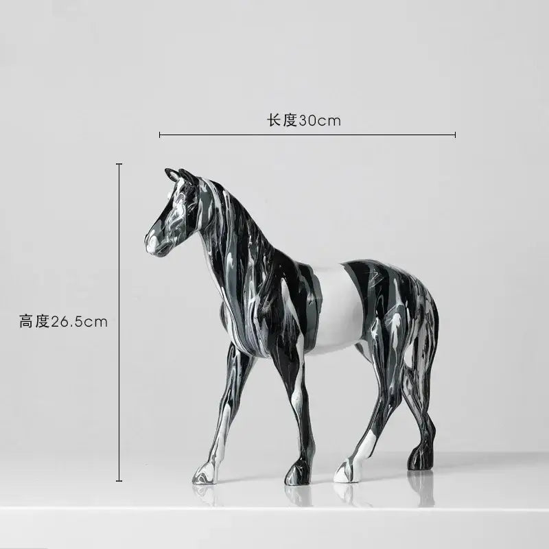 DecorBites™ Animal Resin Statue Collection: Abstract Horse Cow French Bullfighting Dog Sculpture