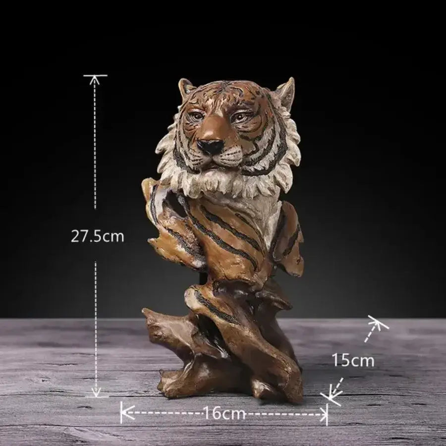 DecorBites™ Animal Statue Collection: Eagle Wolf Lion Tiger Horse Desktop Artwork Decoration & Gift