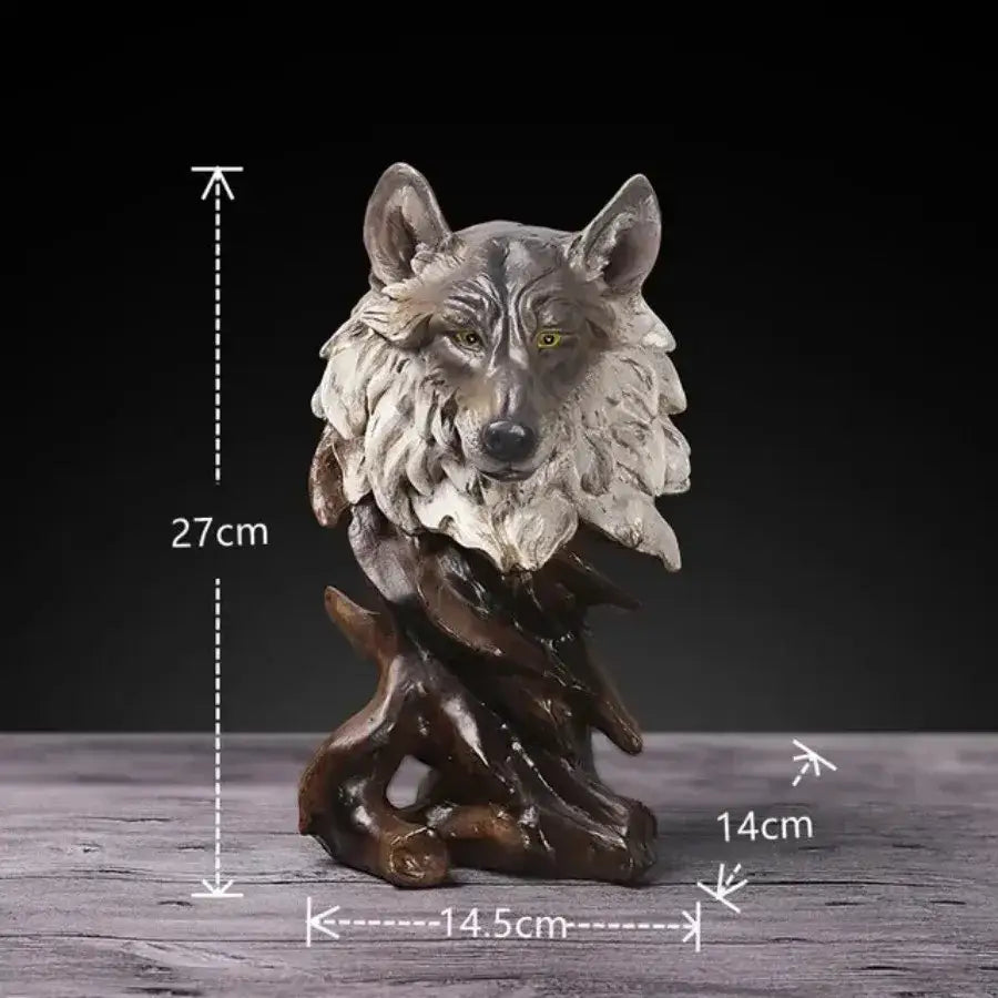 DecorBites™ Animal Statue Collection: Eagle Wolf Lion Tiger Horse Desktop Artwork Decoration & Gift