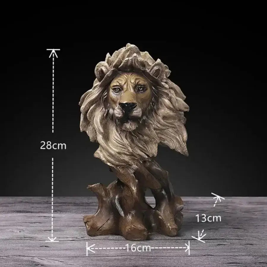 DecorBites™ Animal Statue Collection: Eagle Wolf Lion Tiger Horse Desktop Artwork Decoration & Gift