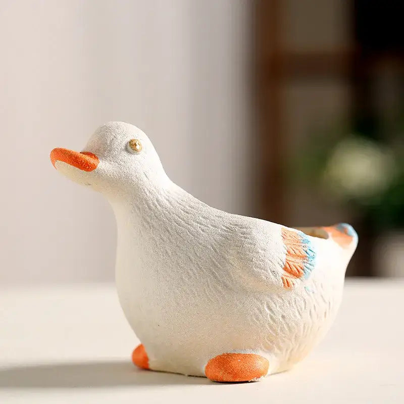 DecorBites™ Animal Vase Succulent Pot for Garden, Cute Rabbit & Duck Design