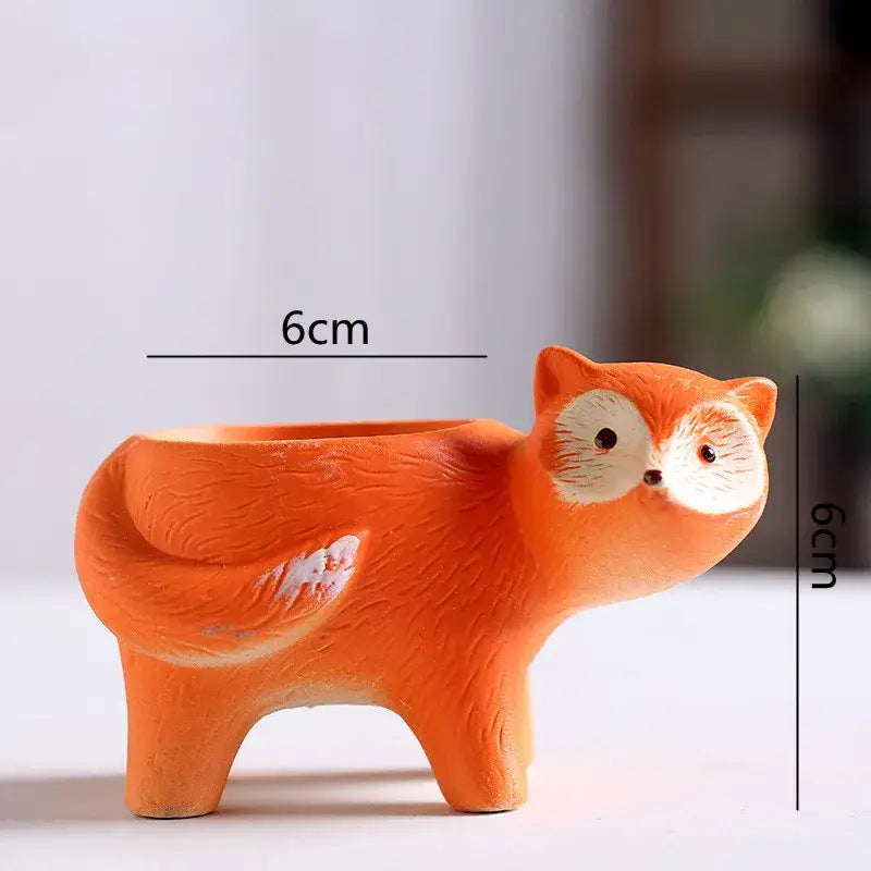 DecorBites™ Animal Vase Succulent Pot for Garden, Cute Rabbit & Duck Design