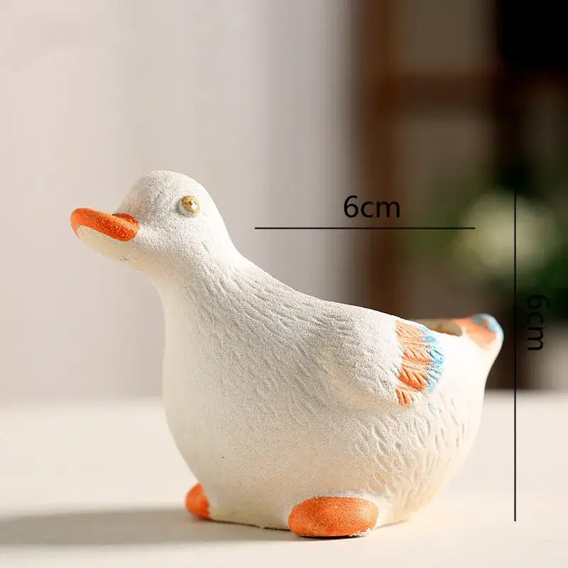 DecorBites™ Animal Vase Succulent Pot for Garden, Cute Rabbit & Duck Design