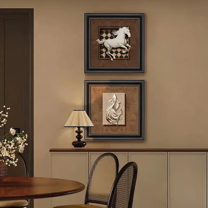 DecorBites™ Animal Wall Decor Frame Set Art Painting Poster Room Aesthetic Decoration