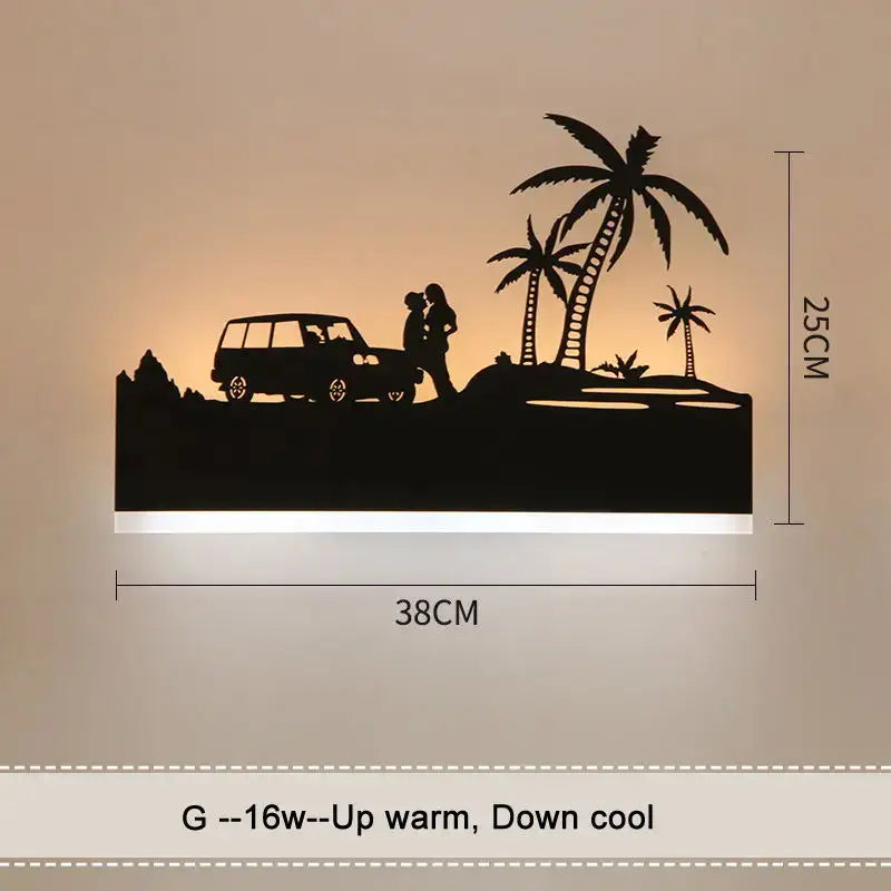 DecorBites™ Animal Wall Lamps: Upside Warm Down Cool Lighting for Living Room and Bedside