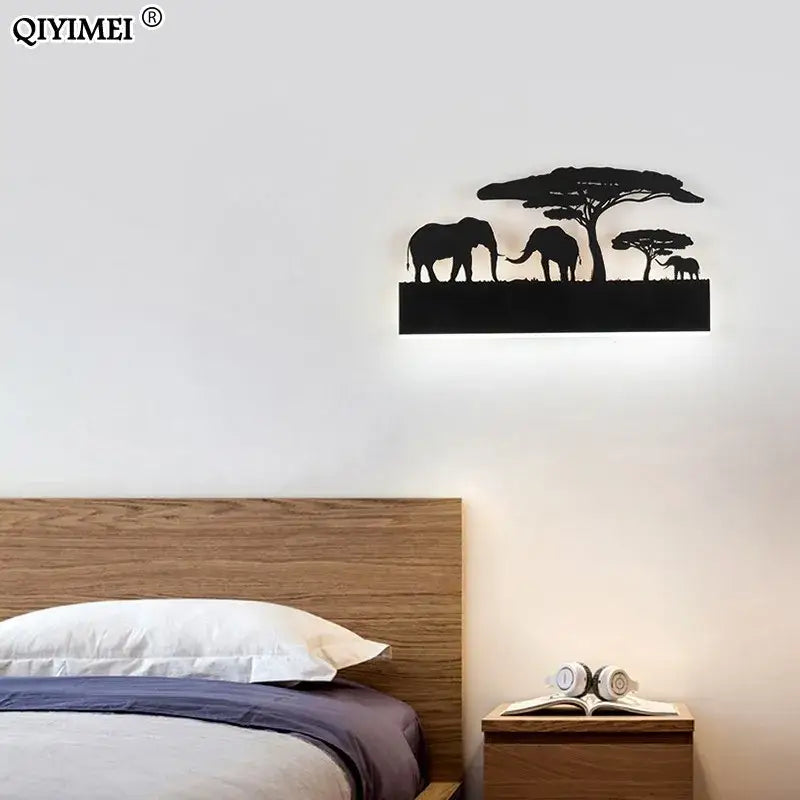 DecorBites™ Animal Wall Lamps: Upside Warm Down Cool Lighting for Living Room and Bedside