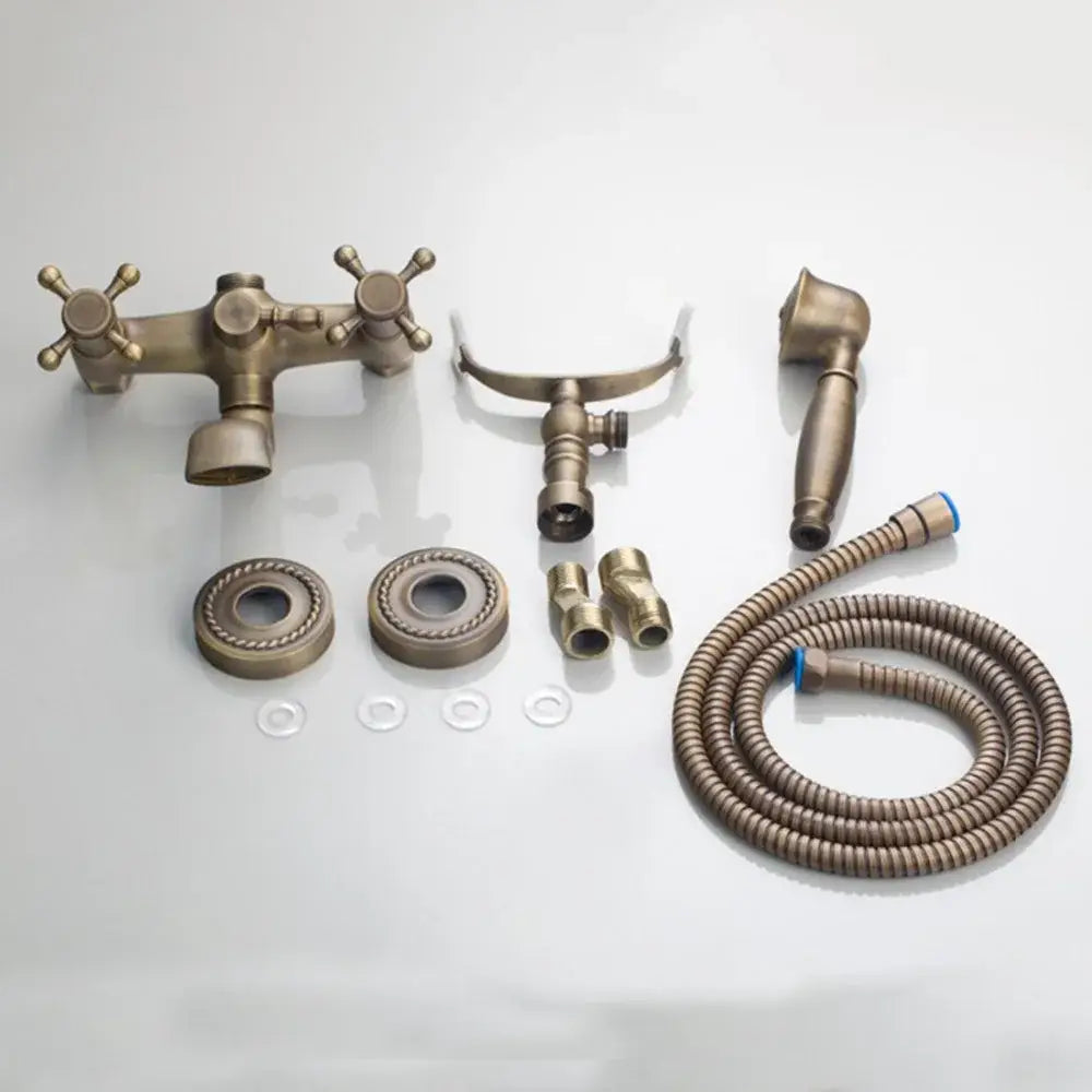 DecorBites™ Antique Bass Wall Mounted Shower Mixer Set