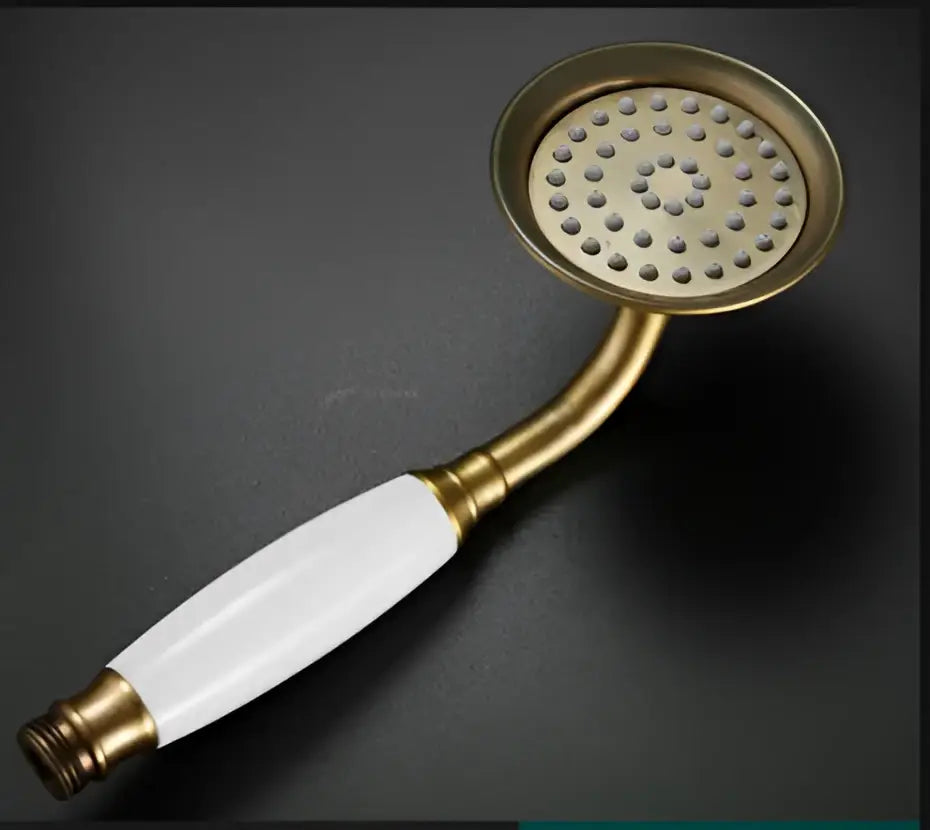 DecorBites™ Antique Bathroom Handheld Shower Head | High Pressure Rainfall Nozzle Save Water