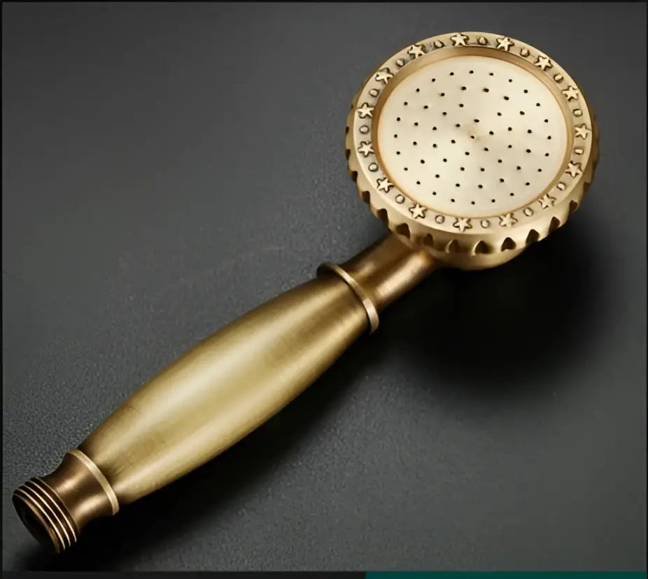 DecorBites™ Antique Bathroom Handheld Shower Head | High Pressure Rainfall Nozzle Save Water