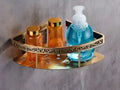 DecorBites™ Antique Bathroom Shelf Towel Rack Set with Bath Hardware & Toilet Brush Holder