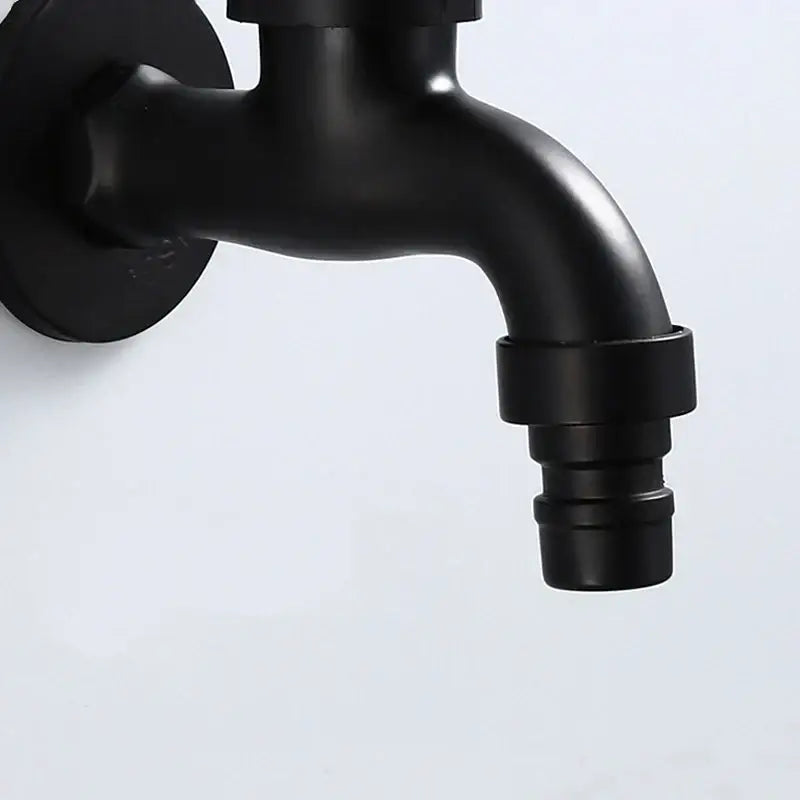 DecorBites™ Antique Black Brass Wall Mount Bibcock Tap for Outdoor Garden and Washing Machine