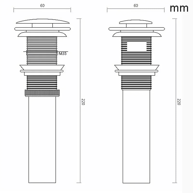 DecorBites™ Antique Brass Basin Sink Drain - 6 Styles