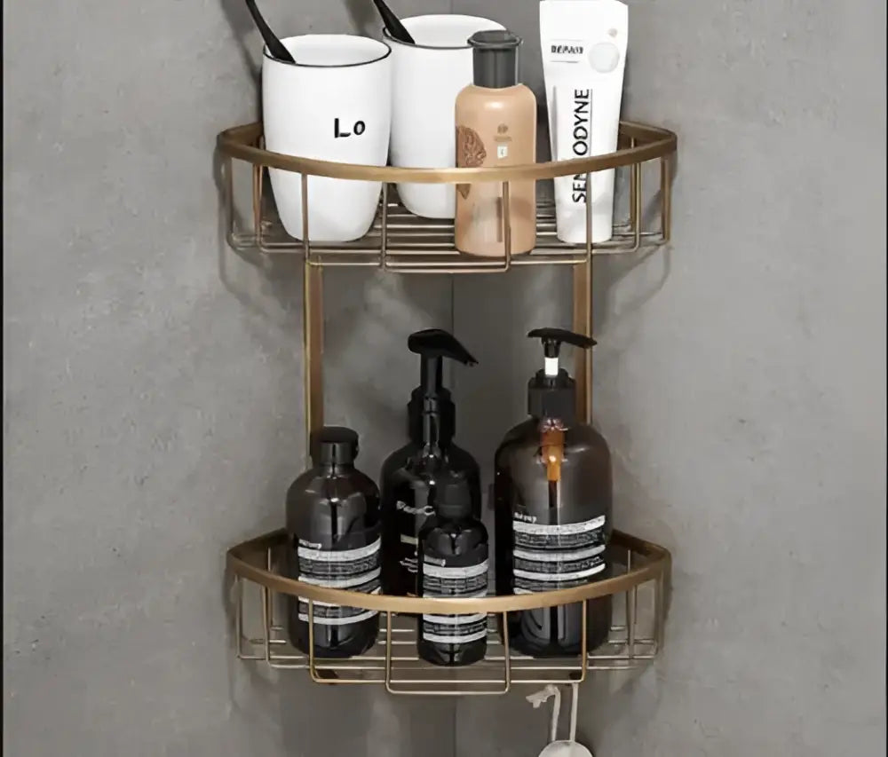 DecorBites™ Antique Brass Bathroom Accessory Set: Towel Rack, Paper Holder, Soap Dish, Towel Ring, & More