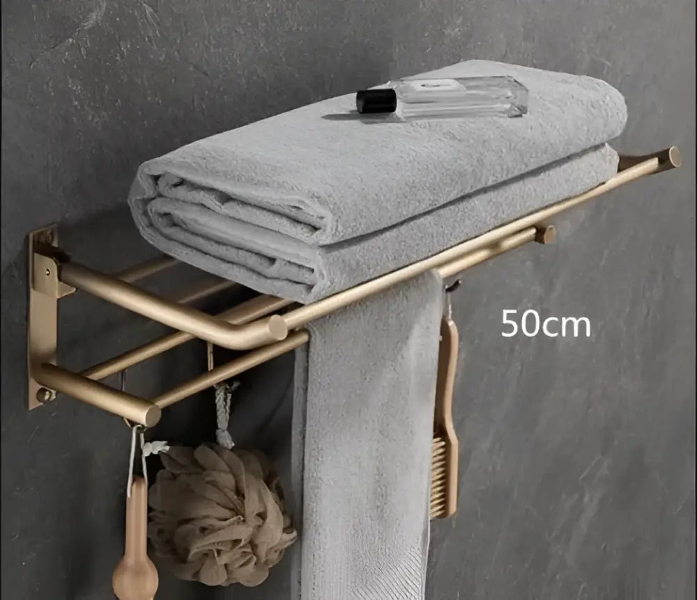 DecorBites™ Antique Brass Bathroom Accessory Set: Towel Rack, Paper Holder, Soap Dish, Towel Ring, & More