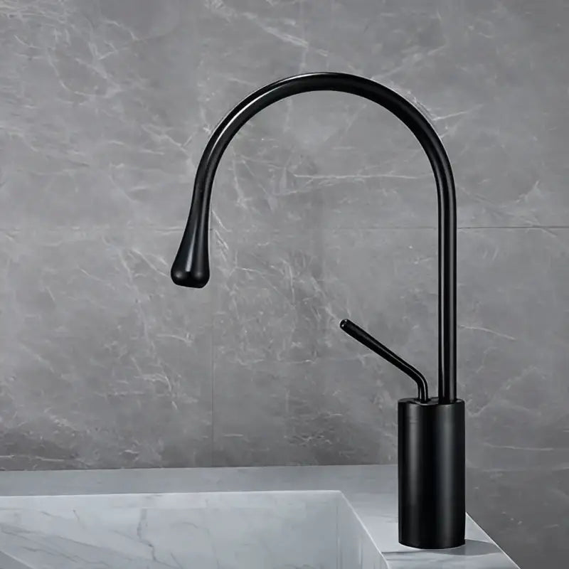 DecorBites™ Antique Brass Bathroom Basin Faucet Hot Cold Black Sink Mixer Kitchen Water Crane