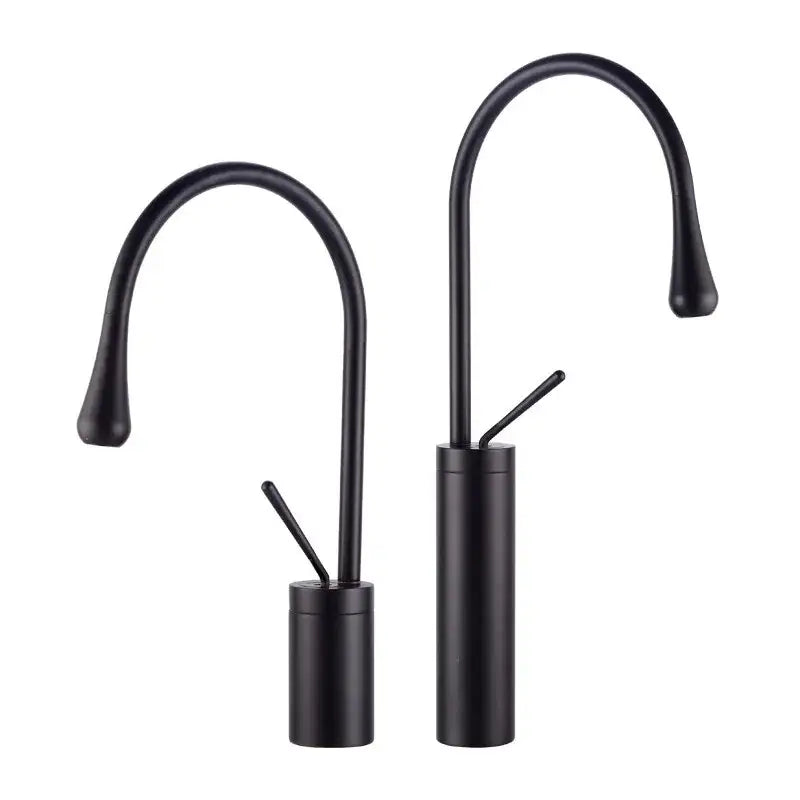 DecorBites™ Antique Brass Bathroom Basin Faucet Hot Cold Black Sink Mixer Kitchen Water Crane