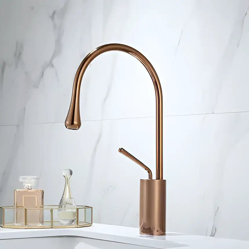 DecorBites™ Antique Brass Bathroom Basin Faucet Hot Cold Black Sink Mixer Kitchen Water Crane