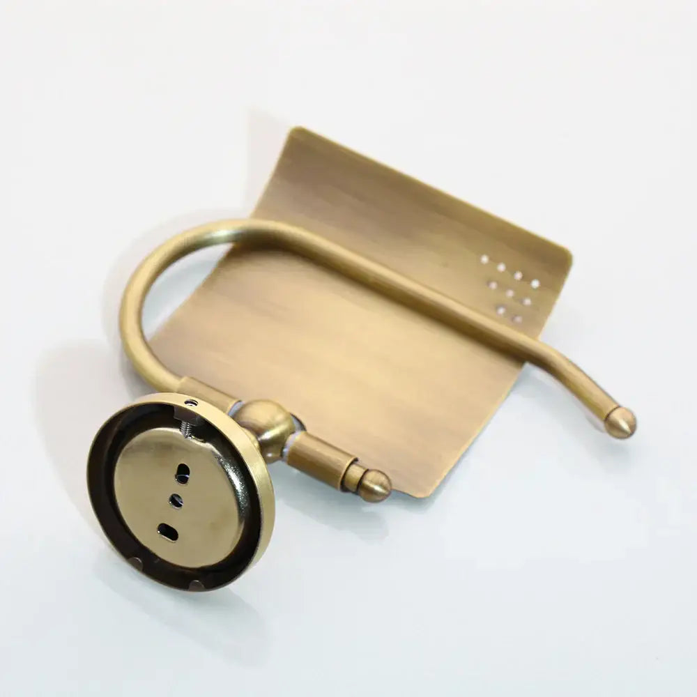 DecorBites™ Antique Brass Bathroom Hardware Set-SOAP DISH TOILET HOLDER - ACCESSORY