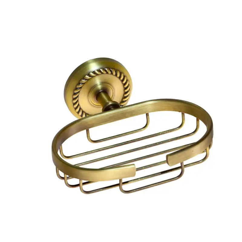DecorBites™ Antique Brass Bathroom Hardware Set-SOAP DISH TOILET HOLDER - ACCESSORY