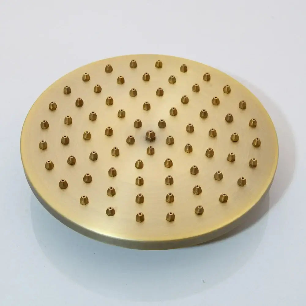 DecorBites™ Antique Brass Bathroom Shower Set with Hand Shower, Mixer Taps, Double Handles