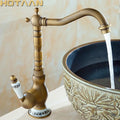 خلاط حوض حمام DecorBites™ من النحاس العتيق، بفتحة واحدة للتركيب على السطح