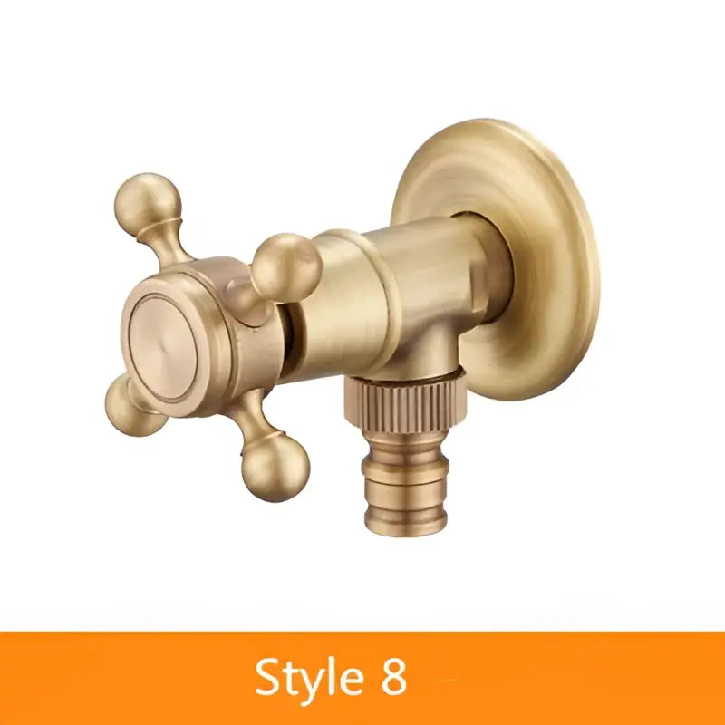 DecorBites™ Antique Brass Garden Bibcocks Single Cold Tap Faucet for Outdoor Use