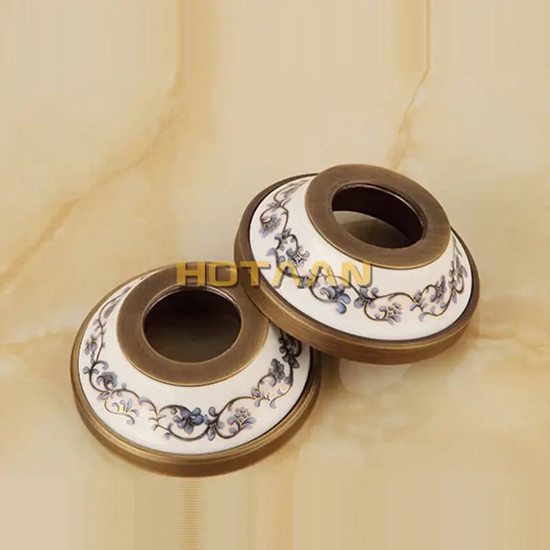 DecorBites™ Antique Brass Hand-Held Shower Head Kit - Wall Mounted Shower Faucet