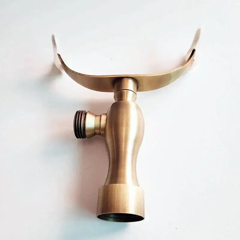 DecorBites™ Antique Brass Hand Shower Holder Bracket for Wall Mount Bathroom Accessories