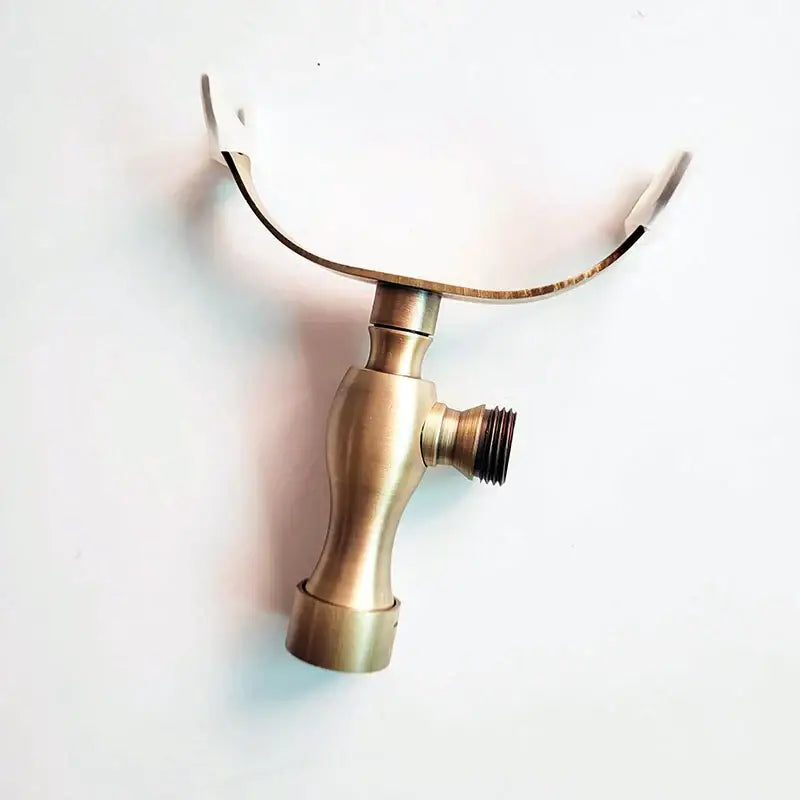 DecorBites™ Antique Brass Hand Shower Holder Bracket for Wall Mount Bathroom Accessories