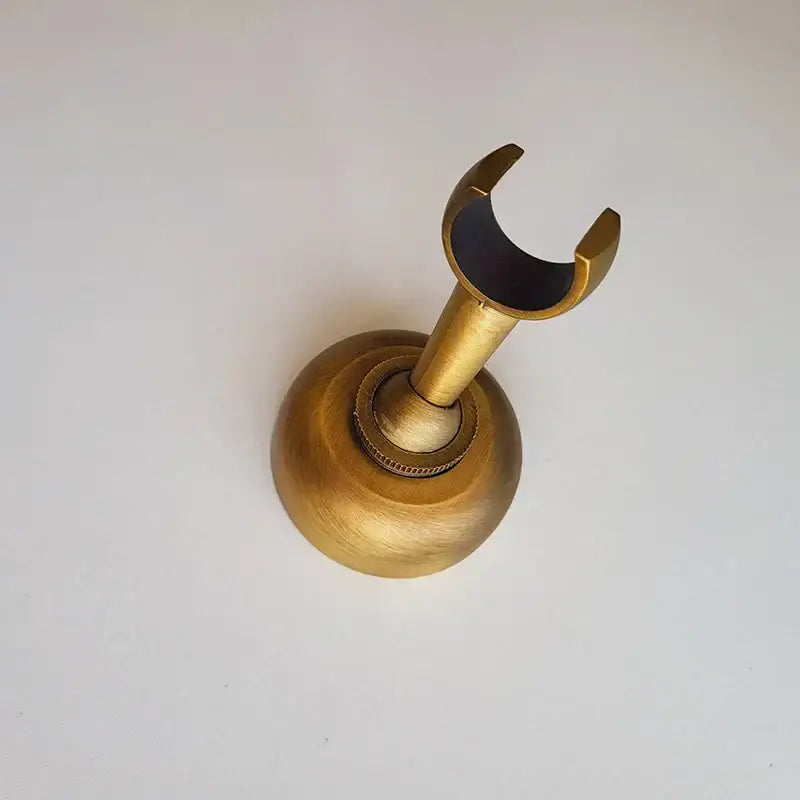 DecorBites™ Antique Brass Hand Shower Holder Hook Pedestal Bracket Wall Mount Bathroom Accessories
