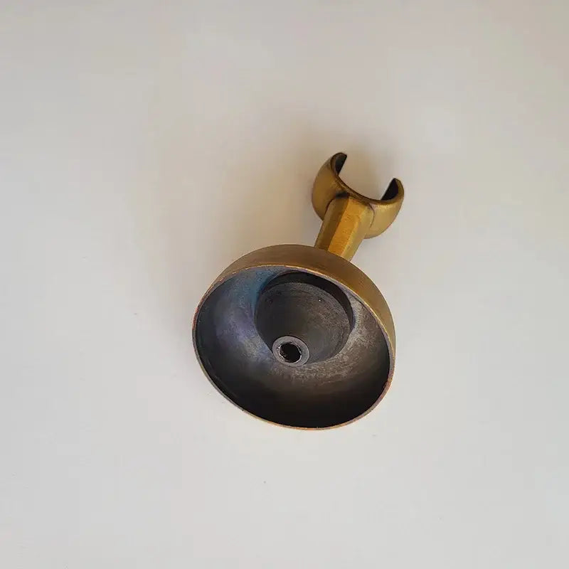 DecorBites™ Antique Brass Hand Shower Holder Hook Pedestal Bracket Wall Mount Bathroom Accessories