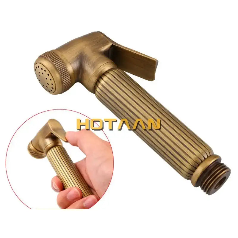 DecorBites™ Antique Brass Handheld Bidet Sprayer Set - Self Cleaning Hand Sprayer for Bathroom