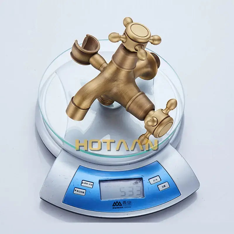 DecorBites™ Antique Brass Handheld Bidet Sprayer Set - Self Cleaning Hand Sprayer for Bathroom