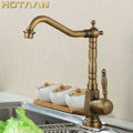 DecorBites™ Antique Brass Kitchen Faucet 360° Swivel Basin Sink Mixer Tap YT-6025