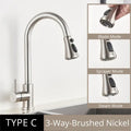 DecorBites™ Antique Brass Kitchen Faucet Pull Out Single Handle Mixer Tap 360 Rotation